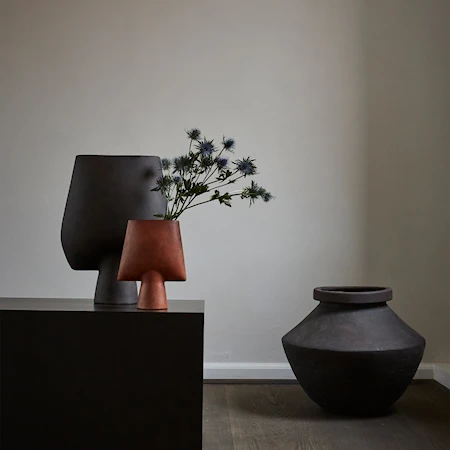 Sphere Kvadratisk Vase Mini Terrakotta