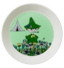 Moomin bord 19 cm Snusmumriken groen