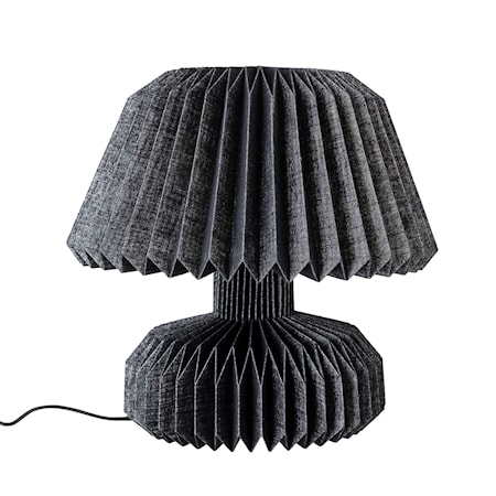 Bordlampe Svart Papir