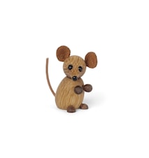 The City Mouse Tredekorasjon 6,7 cm Eik