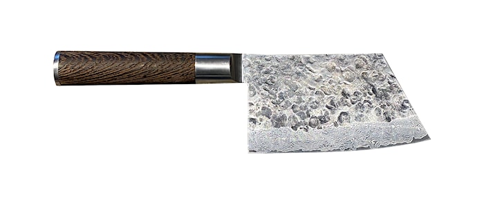 Kuro Sakata, chopper 14 cm i 67-lags damaskusstål i treeske