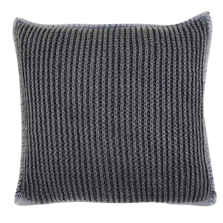Pure knitted Kuddfodral 45x45 - Blå
