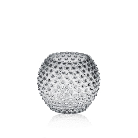 Hobnail Globe Vas 18 cm Cashmere