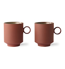 Bold & Basic Ceramics Coffee Mug Terra 2 pieces