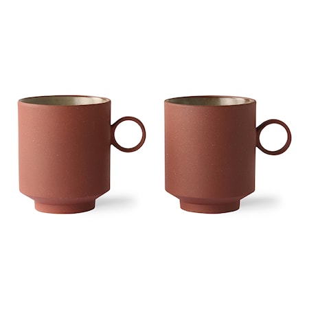 Bold & Basic Ceramics KaffeMugg Terra 2 st