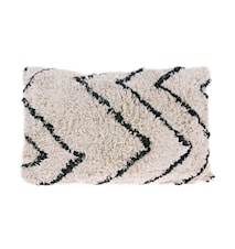 Cuscino cotone zigzag nero/bianco 40x60 cm