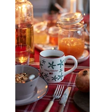 Happy Holidays Mugg Vit/Grön/Röd