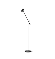 Tyson Golvlampa Vipparm 136 cm Svartstruktur