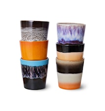 70s ceramics: Kaffemugg 18 cl Set om 6 Stellar