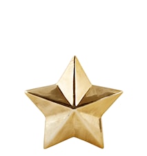 Figur Stjerne Gull 12x12 cm