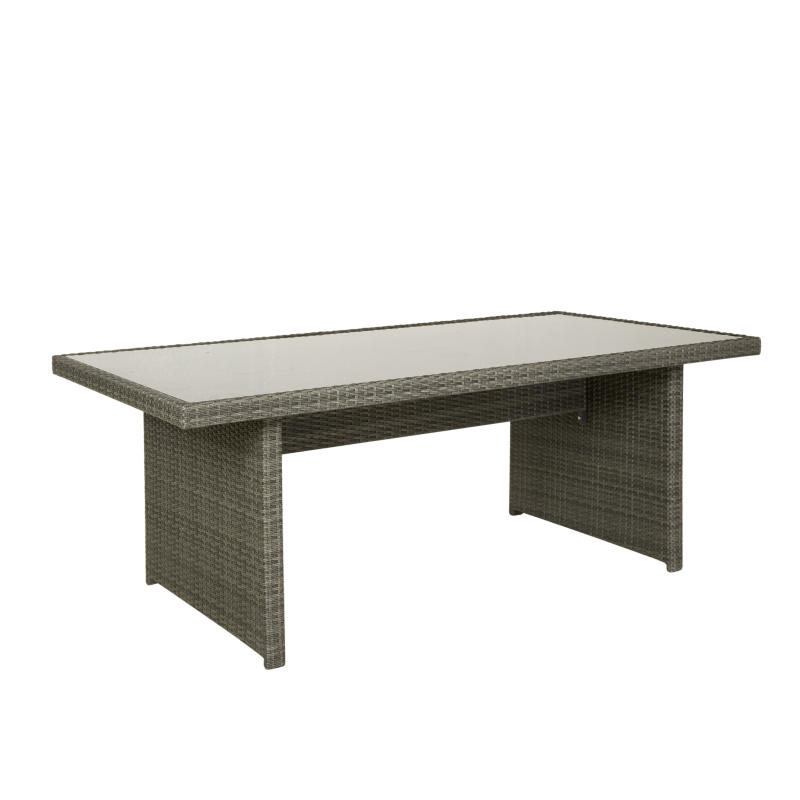 Rosario Matbord med glastopp 200x100 cm | Confident Living Bord Marion – Martinsen