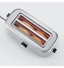 Grille-pain 4 tranches acier inoxydable