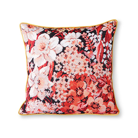Printed Floral Cushion Coloured 50×50 cm