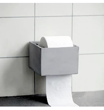 Toalettpappershållare 10x15 cm Cement Grå