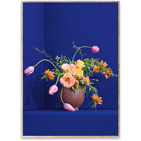 Blomst 01 / Blue Poster 50x70 cm