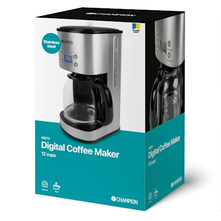 Kaffebryggare med Timer Digital