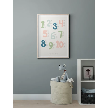 Poster table des multiplications 30x40 cm