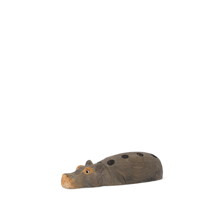 Hippo Pennhållare 19 cm Trä