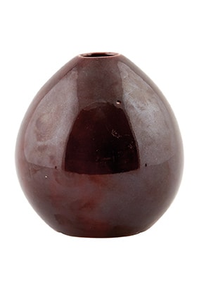 Vas Drop 9 cm H 10 cm Metallic aubergin