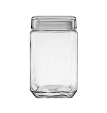 Glasburk Fyrkantig 1,6 liter 18x11,5 cm Glas Klar