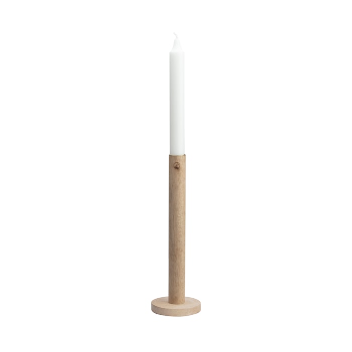 Candle Holder Wood 25 cm