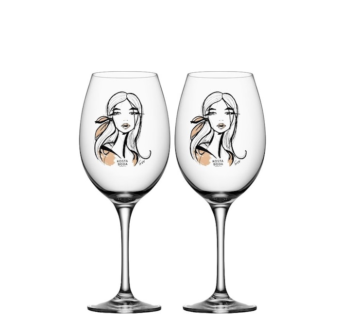 All About You/ Wait For Her Wine Glass 2-Pack 52cl
