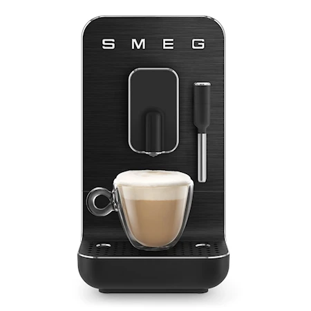 50´s Style Helautomatisk Espressomaskin m. mjölkskummare 1,4 L Mattsvart