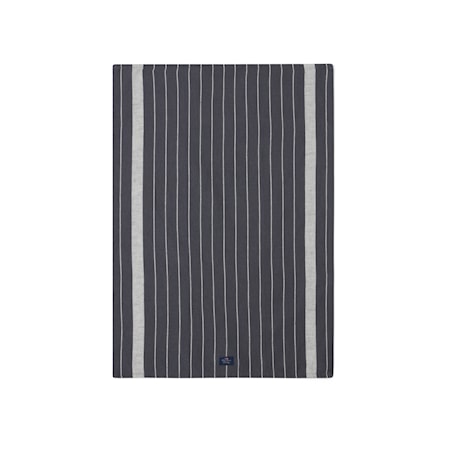 Striped Kökshandduk 50×70 cm Bomull/Linne Mörkgrå