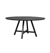Carradale Matbord A-Ben Ø150 cm Ek/Metall Svart