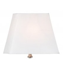 Basic Rektangulær Lampeskjerm Hvit 22 cm