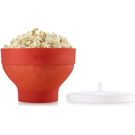 Popcorn Maker 28 cl Silikon Röd