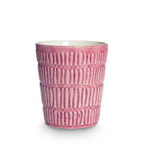 Stripes Mugg 30 cl 10x8 cm Keramik Rosa