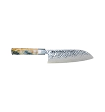 Ame Santoku-Messer, Griff aus kanadischer Lärche 18 cm