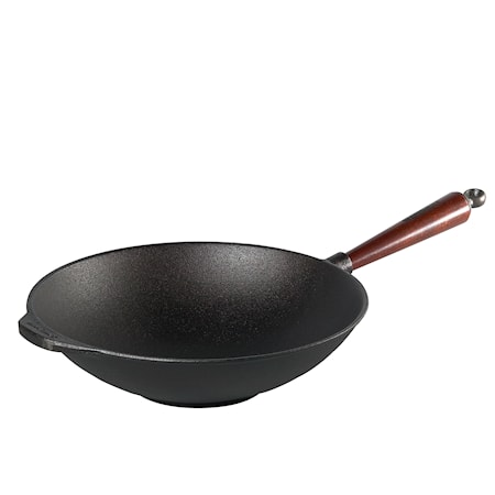 Wok med Trähandtag Ø 30 cm