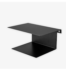 Sengebord vegghengt metall svart