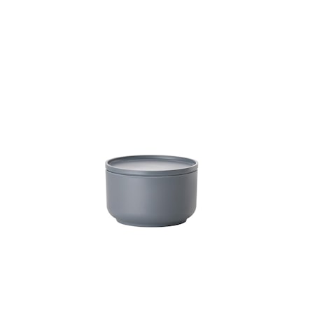 Skål med lock Melamin 12×8 cm/ 05 l – Cool grey