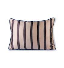 Satin/Velvet Cushion Brown/taupe 35x50 cm