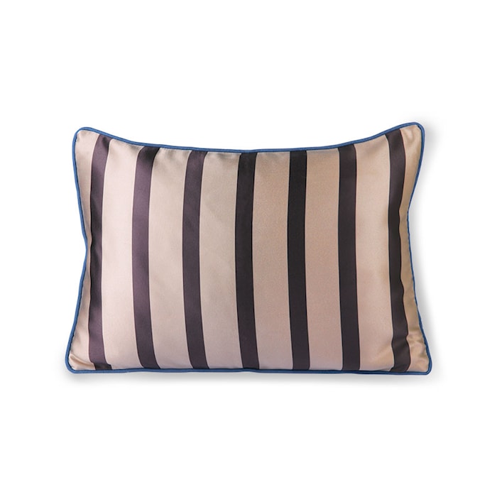 Satin/Velvet Cushion Brown/taupe 35x50 cm