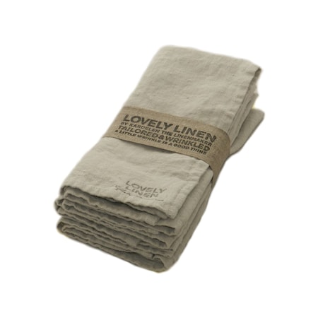 Lovely linen servett – Light grey