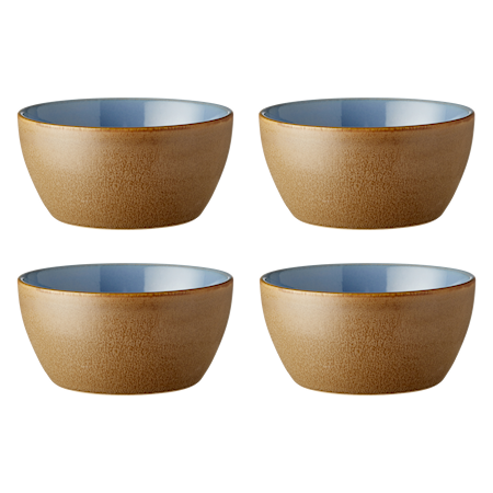 Skål 4-pack Ø12×6 cm Stengods Wood/Ocean