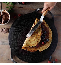 Pizzakivi Ø 38 cm Valurauta Musta