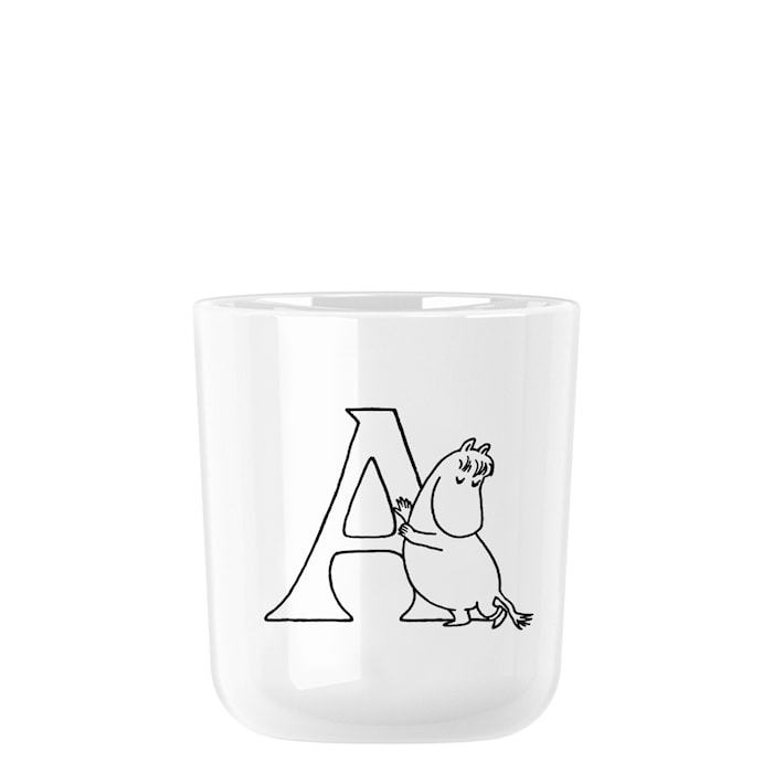 A Moomin ABC Mugg 20 cl Vit
