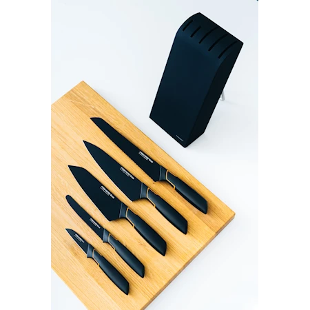 Ensemble de couteaux Edge avec bloc à couteaux noir