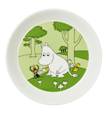 Moomin Plate 19 cm Moomintroll Green