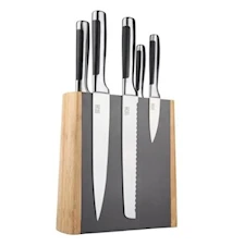 Soporte para cuchillos magnético bambú