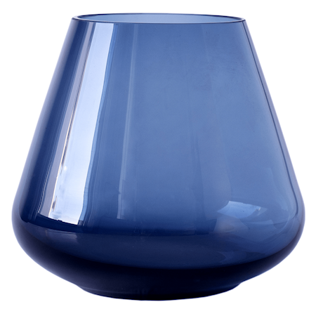 Magnor Rocks Lygte/Vase 12 cm Glas Blå