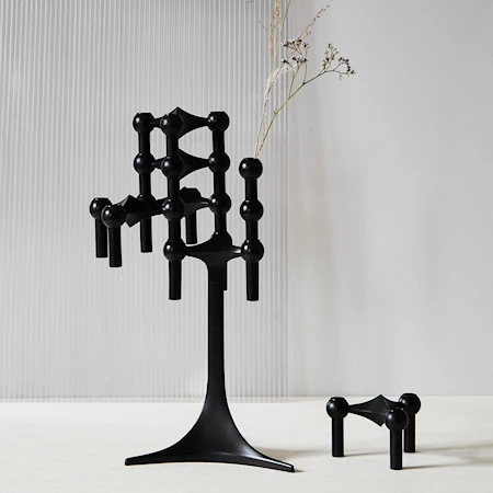 STOFF Nagel candle holder - black