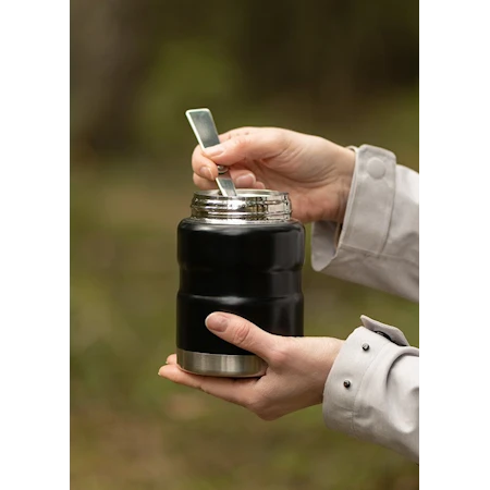 Mattermos 0,5 liter Stål/Svart