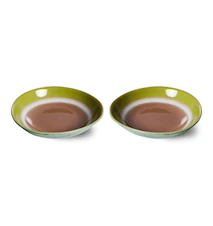 70s ceramics: Curryskål Set om 2 Upside down