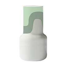 Oiva / Seireeni vase keramikk 25 cm hvit/grønn